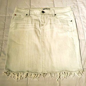 Hudson Fringed Demin Skirt